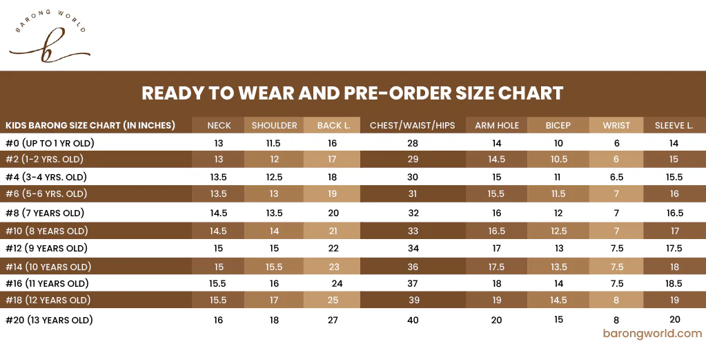 Boys Jusilyn Classic Barong Tagalog - Totoy - JS11 - Image 4