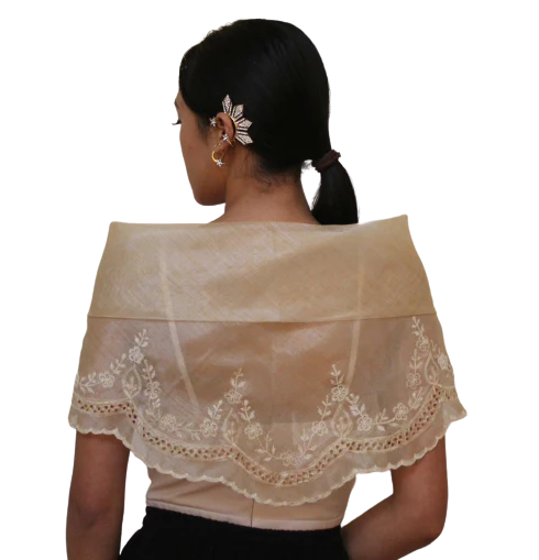 Organza Elegant Filipiniana Alampay - Marie - MRA01 - Image 4