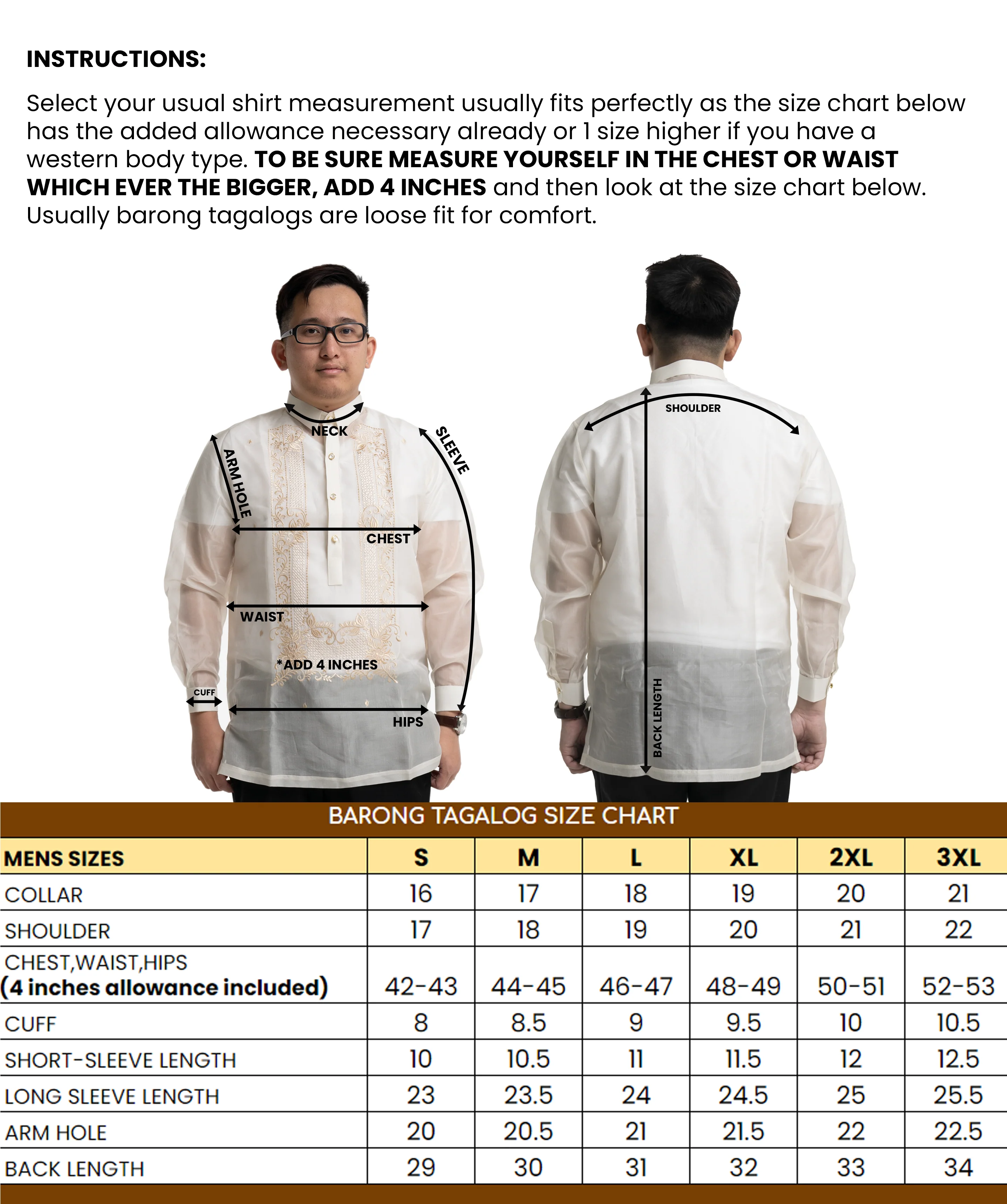 Father & Son Jusi Chinese Collar Barong Tagalog Set -F2 - Image 4