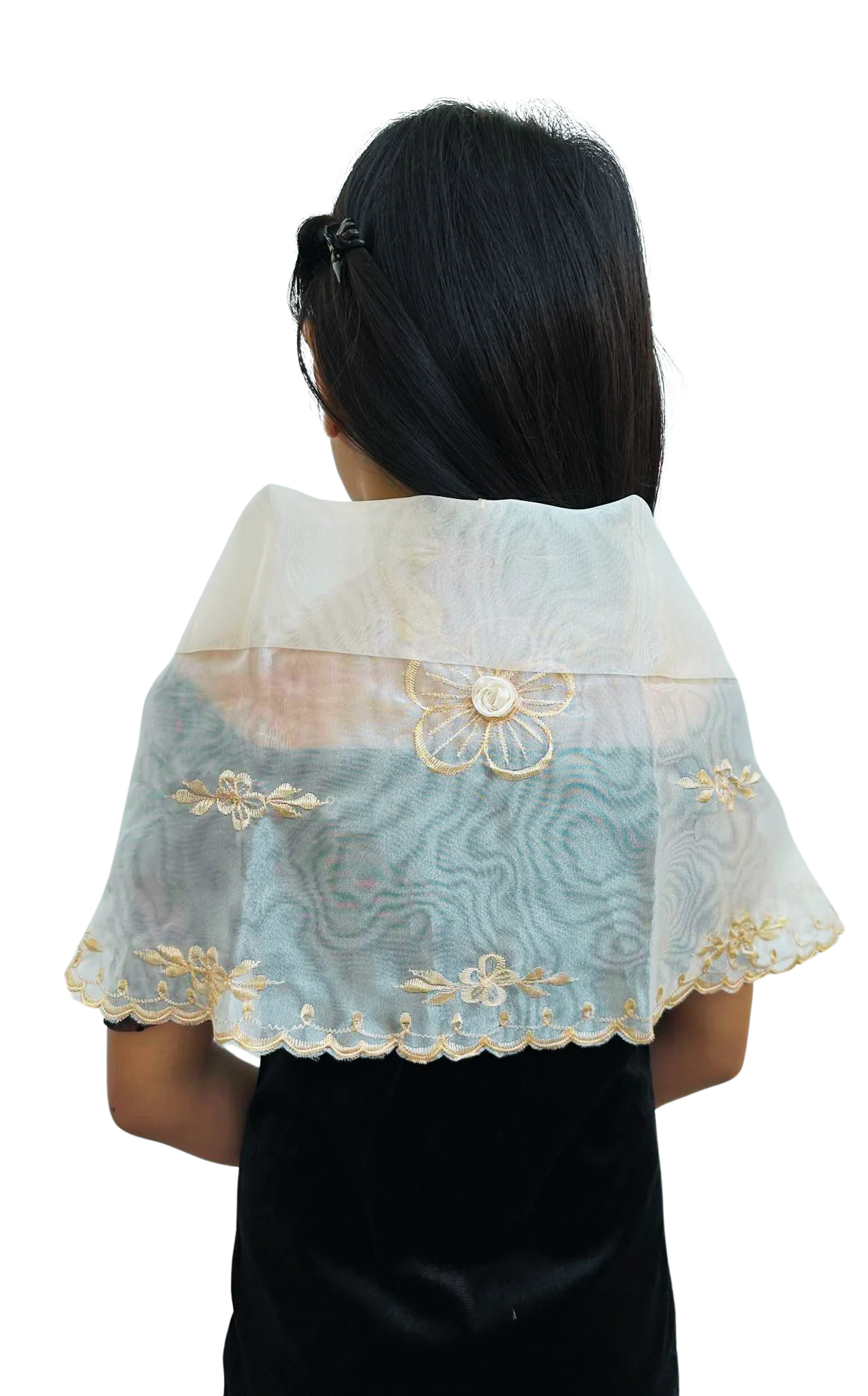 Premium Organza Girls Filipiniana Alampay - Natalie - LZ001 - Image 7