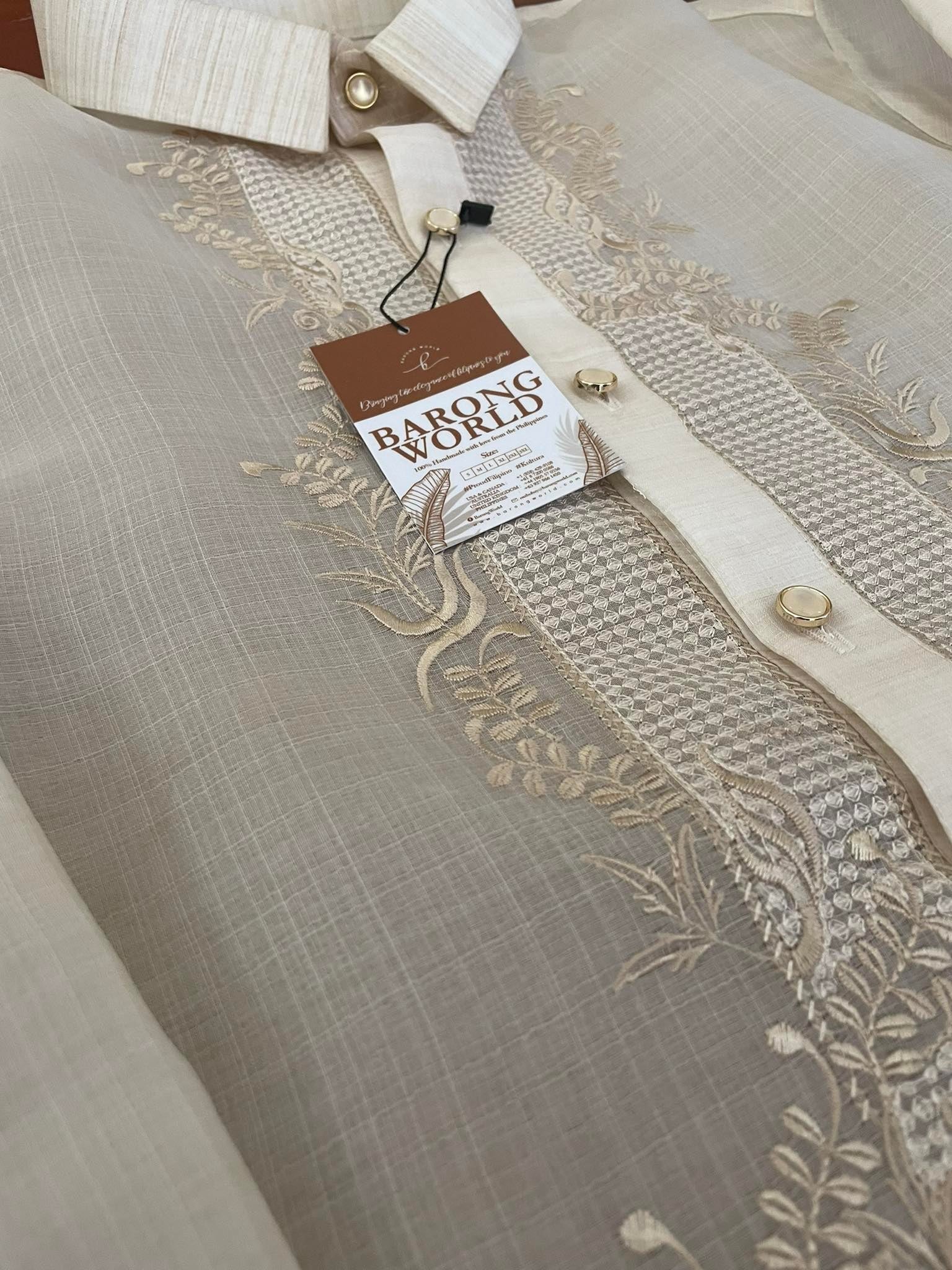 Pina Cocoon Classic Premium Barong Tagalog - Carlos - MR404 - Image 4