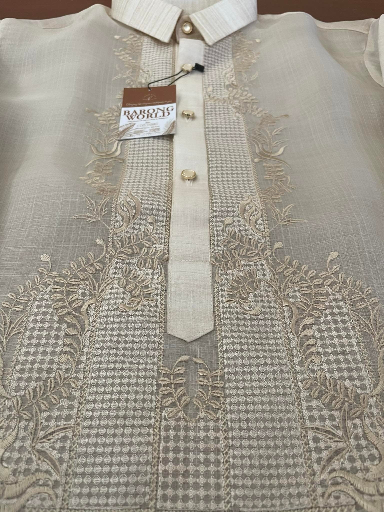 Pina Cocoon Classic Premium Barong Tagalog - Carlos - MR404 - Image 5